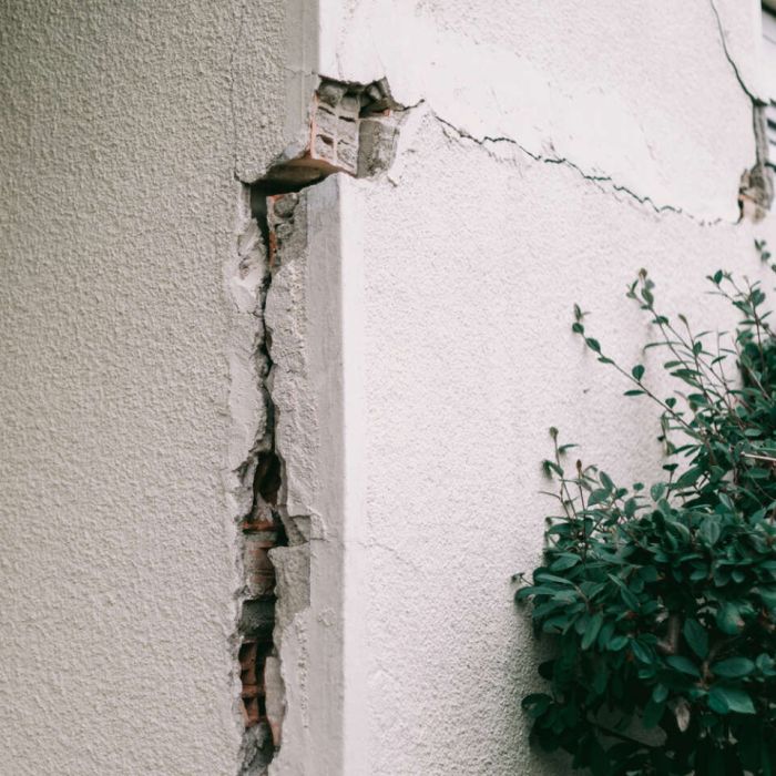 Maison fissures